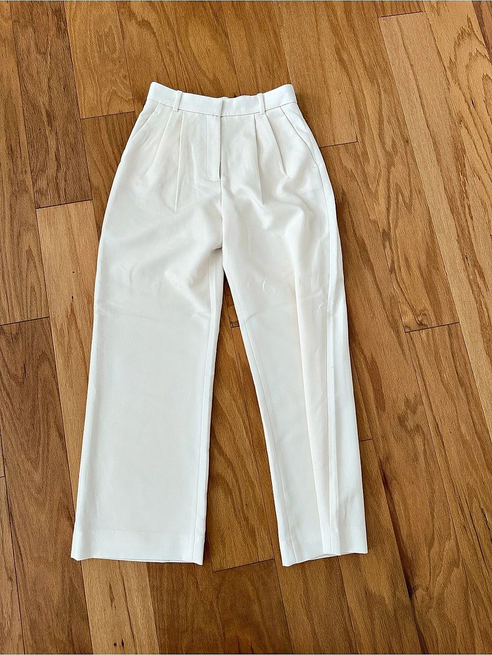 Abercrombie & Fitch Sloane Tailored Pant Wide Leg White Size 4/27 regular